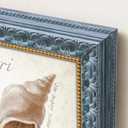 euwazram 24x36 Ornate Washed Blue Picture Frame - Single Frame, 24 x 36 Classic Poster Frame for Art Prints & Gallery Walls