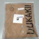 Women's Dressy Casual Shirt Sleeveless V-Neck Button Down Work Tops Business Casual Summer Tops (Brown, XL)