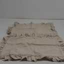 patdrea Linen Shabby Chic Decorative Throw Pillow Covers 12"x20" Set of 2,Farmhouse Linen Pillow Covers with Ruffles,Rectangle Sturdy Throw Pillow Case for Couch Sofa Bed Living Room Coomburg Linen