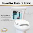 Korky 4010XP 2X Long-Life Standard 2-inch Complete Fixes: Running, Noisy, No/Slow Refill, and No/Weak Flush Easy to Install Toilet Repair Kit, Black