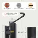 Alphamount AM Swivel Bike Wall Mount, Metal Wall Bike Rack with Durable Sleeves, Space-Saving Vertical Bike Rack with 180 Swivel for Home and Garage, Bike Storage Hanger Mount Up to 66 lbs, 1-Pack