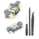 for Nintendo 3DS/3DS XL/3DS LL Charging Port Replacement for Nintendo 3DS Dock Connector USB Type C Charge Power Socket Jack Port Console Accessories (with Repair Tools)