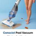 Consciot 2026 Update for Motor, L2 Pool Vacuum for Above Ground & Inground Pools, Rechargeable Handheld Cleaner with Telescopic Pole, 18.5 GPM Suction, 13.4" Head, 60-Min Runtime