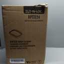 SENENQU 200PCS Disposable Plastic Hinged Food Container - Clear Clamshell Food Containers, 6.7" Length x 3.9" Width x 2.6" Depth Cheesecake Container Disposable to Go Box