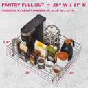 HOLDN STORAGE Pull Out Cabinet Organizer, Slide Out Drawer for Kitchen Cabinets & Pantry, Roll Out Shelf for Pots, Pans & Under Sink Storage, Heavy-Duty Full-Extension, 28" W x 21" D x 5" H