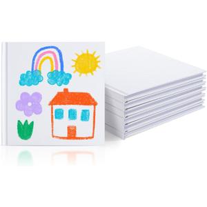 Mr. Pen- Hardcover Blank Books, 5"x5", 6 pcs, 40 Sheets, White Blank Books for Kids to Write Stories, Blank Notebooks for Kids, Mini Notebooks for Kids, Blank Journal for Kids Journal