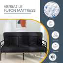 MAXYOYO 6" Extra Thick Japanese Floor Mattress Futon Mattress, Foldable Tatami Pad for Adults, Roll Up Floor Mat for Living Room Guest Room RV, Black, Queen