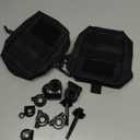Molle Backpack Attachments Kit of 28 Accessories, D-Ring Grimloc Locking Gear Clip Web Dominator Elastic Strings Strap