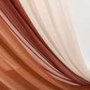 Ling's Moment Wedding Arch Draping Fabric - 20Ft Fall Wedding Arch Chiffon Fabric, Sheer Hanging Drapes Arrangement for Ceremony Backdrop Outdoors Party Swag Home Decor (Coral Peach & Terracotta)