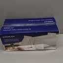 Repa Market 4 Inch Plastic Through Wall Ventilation kit  Adjustable  Louvered Dryer Vent Cover with Pipe and Duct Connector  White  Dryer exhaust vent with Built in Gravity Flaps and Guard Mesh