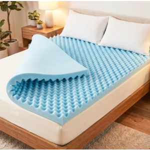 Memory Foam Mattress Topper, Plush, Cooling