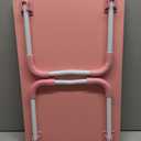 Ruxury Folding Lap Desk Bed Desk Laptop Table Tray, Breakfast Serving Tray, Portable & Lightweight Mini Table for Sofa Couch Floor - Pink (Large)