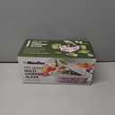 Mueller Pro-Series 10-in-1, 8 Blade Vegetable Chopper, Onion Mincer, Cutter, Dicer, Egg Slicer with Container, French Fry Cutter Potato Slicer, Home Essentials, Salad Chopper White Sand/Green