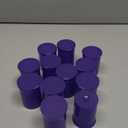 Multi-Use Airtight Empty Pill Bottles with Hinged Lids, 30 Dram Plastic Bottle Organizer for Supplements, Vitamins & Medicines, 12 Pack (Violet Translucent)