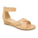 XOXO Women's Alisha Heeled Sandal, TAN, 8.5