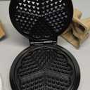 Mueller Heart 5 Waffle Maker, Waffle Iron, Adjustable Browning Control & Nonstick, Cool Touch Handle, Easy to Clean, Small Kitchen Appliances
