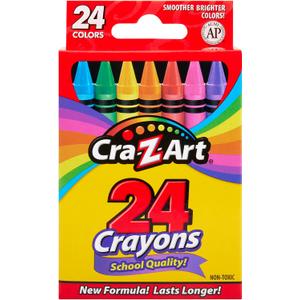 10 x Cra-Z-Art 24ct Crayons Pack, Perfect Back to School Essential, Art Supplies for Coloring Fun, Ages 3 and Up