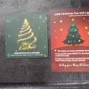 2ft Pre-Lit Tabletop Christmas Tree Christmas Decorations, Gold Xmas Christmas Tree with LED Lights for Indoor Outdoor Holiday Party Supplies