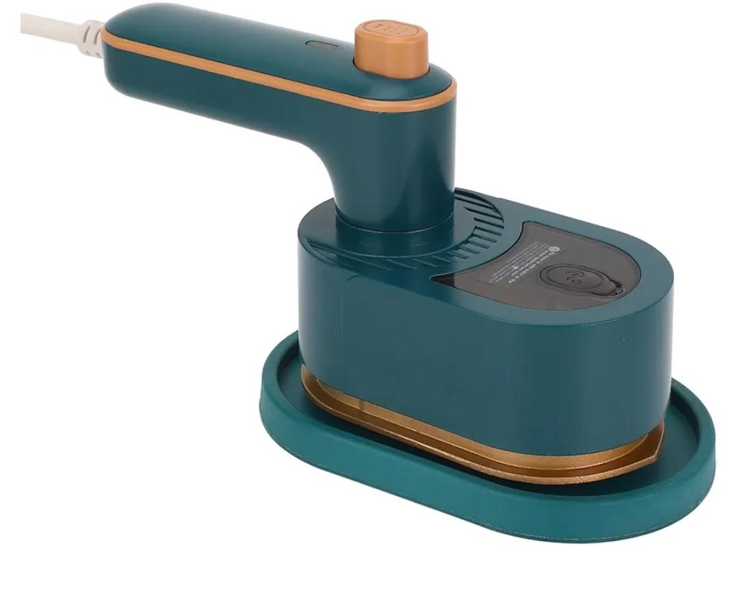 Portable Handheld Garment Iron, Rotary Garment Iron, Dry and Wet Electric Irons, 10S Fast Heating Travel Steamer for Clothes, Wrinkle Remover Steamer, Mini Steam Irons for Home Travel (Green)