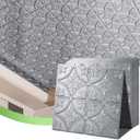 Art3d Drop Ceiling Tiles 2x2, Glue-up Ceiling Panel, Fancy Classic Style, Argent Silver