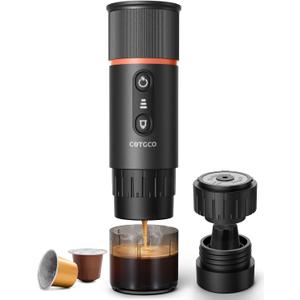 Portable Espresso Coffee Maker, Travel Coffee Maker for Camping, 20Bar SelfHeating Rechargeable with USB-C, with NS Capsule for Car/Travel/Camping