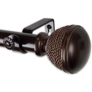 Rod Desyne 100-32-1609 1" Braided Curtain Rod, 160-240", Bronze