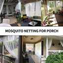 Mosquito Net for Porch/Patio/Canopy/Garden, Outdoor Sheer Tulle Curtains Mesh Net, Decoration Netting for Party Wedding Arch Draping&Ceiling Drapes Fabric, White 54x84in