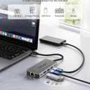 USB C Docking Station Dual Monitor, 9-in-1 USB Hub with 2 HDMI 4K@60HZ, 11000Mbps Ethernet, 3 USB 3.0, 1 Type C, 1 PD Charging, 13.5mm Audio, Dock for Laptop/Computer/Tablets/Windows