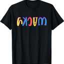 Wacky Costume Mismatch Day Outfit T-Shirt (Small, Black)