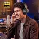 NUBWO Headphones Wired, Hi-Res Studio Monitor Headphones with 3.5/6.35mm Detachable Jack, 180 Flip Earpads, 45mm Drivers Professional DJ Headsets for Guitar, Piano, Recording, Mixing, Guitar APM-HD01