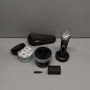 Philips Norelco Shaver i9000 Prestige, Wet & Dry Electric Shaver, Mystic Aqua, SenseIQ Technology, Triple Lift & Cut System, 360 Rotating Dual SteelPrecision Blades, Nose Trimmer, XP9201/88 (i9000 + Charge Stand, QCP & Trimmers, Gray)