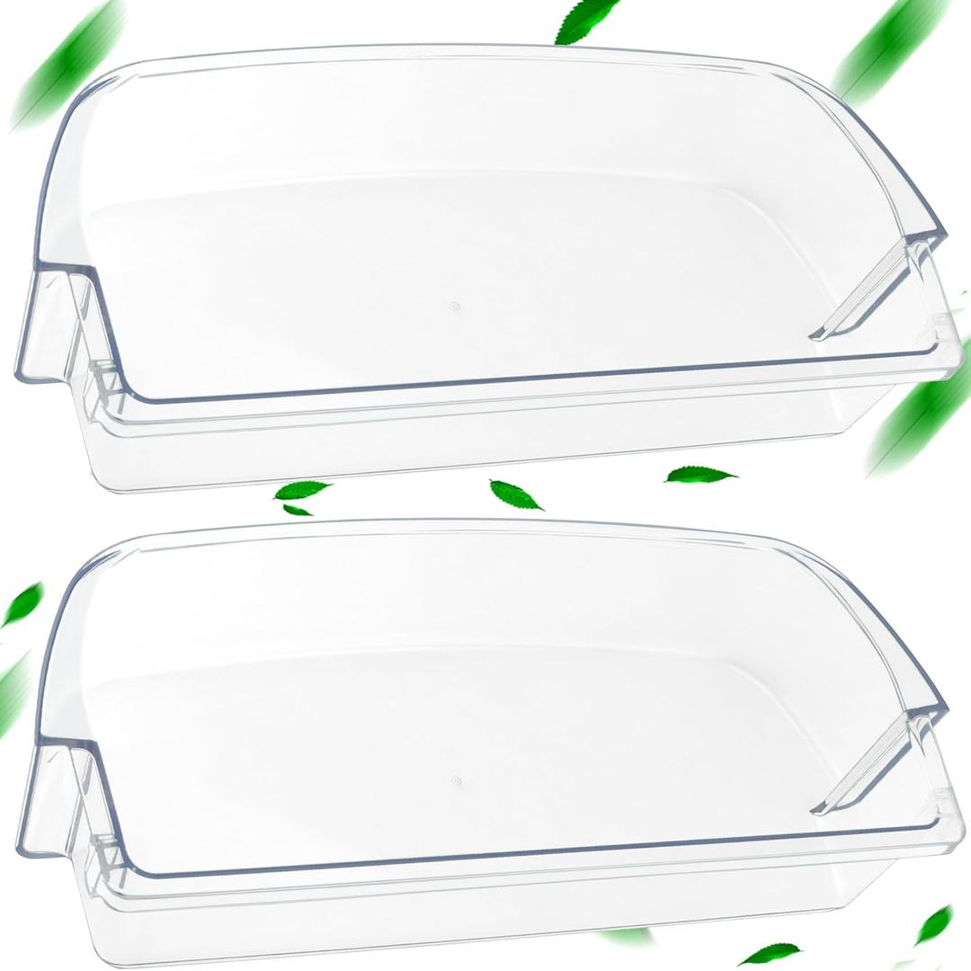 Refrigerator WPW10710203 Door Shelf (2 Pack) Compatible for Whirl-pool,Ken-more Bin Replacement,Fit for Refrigerator WRS571CIDM01 WRS588FIHZ00 WRS588FIHZ04 Bin