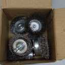 Rocaris 6 Pack Carbon Steel Wire Wheel and Pen Brush Set with 1/4-Inch Hex Shank for Rust Removal, Corrosion and Scrub Surfaces