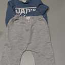 Boys 4T Clothes Toddler Baby Letter Graphic Long Sleeve Sweatshirt Pullover Tops + Joggers Pants Outfit Set Blue