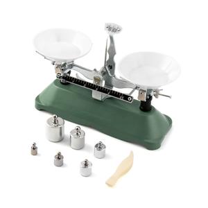 QWORK Balance Scale, 200g / 0.2g, Mini Laboratory Triple Beam Balance Beam Scale for Teaching Tool