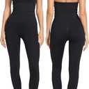 MOOSLOVER Women 2 Piece Workout Sets Halter Sports Bra Butt Lifting Leggings Gym Yoga Outfits (Medium, Black)