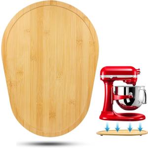 Bamboo Slide Mat for KitchenAid 5-8 Qt Bowl Lift Mixer, Attachments, Sliding Tray
