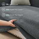 CAPALOCA Sectional Couch Covers 2 Pieces, Chenille L Shaped Couch Cover Blanket for Sectional Sofa with Herringbone Pattern Washable Sofa Slipcovers (XXX-Large: 71" x 118" + 91" x 134", Dark Gray)