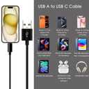 iPhone 15/16/17 Car Carplay Cable, USB A to USB C Cable for iPhone 17Air, 17E/16E, 15/16/17 Pro Max, Plus,iPad 10th Gen,iPad Pro 12.9/11, Air 5th/4th Gen,Mini 6th Gen Charger Cord,Car Charging Cable