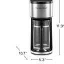 Hamilton Beach Home Barista 7-in-1 Small Coffee Maker with Seven Ways to Brew, 6 Cup Carafe, Drip, Single Serve, French Press, Pour Over, Cold Brew, Easy-Fill Reservoir, Black (46251)