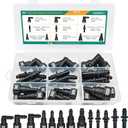 Fuel Line Quick Connect Fittings, 30pcs Fuel Line Repair Kit, 13 Size | Hose Release Connector Straight Elbow SAE 7.89mm 9.49mm 9.89mm 11.8mm