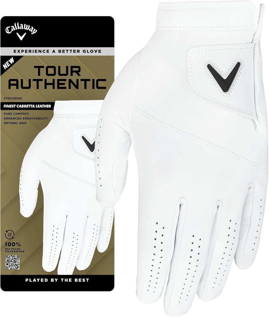 Callaway Golf Tour Authentic Glove (White, L)