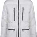 Tommy Hilfiger Men's Heavyweight Quilted Sherpa Hooded Parka (Beige, XL)