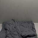 Litanika Dark Grey California King Pinch Pleat Duvet Cover, 3 Pieces Pintuck Cover Soft Polyester Bedding Set with Zipper Closure & Corner Ties(1 Duvet Cover, 2 Pillowcases)