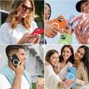 [6 in 1] Magnetic Silicone for iPhone 12 Phone Case/iPhone 12 Pro Phone Case,[Compatible with Magsafe][Glass Screen Protector][Soft Anti-Scratch Microfiber Lining] Shockproof Case 6.1 inch-Sand Pink