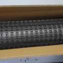 Heavy Duty Plastic Fence Roll 55" x 50' - 0.8x0.8 Inch Chicken Wire Mesh, Reusable Fencing for Garden, Rabbit/Poultry Protection, Balcony & Plant Defense (Black)