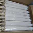 Aodaer 50 Pack 33 Inches Paper Umbrellas for Wedding Chinese Japanese Parasol Paper Decorative Oiled Umbrella DIY Painting Crafts for Bridal Party Decor Photography Props, White