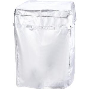 MECCANIXITY Twin Tub Washing Machine Cover, Portable Washer Cover 30Wx17Dx35H Inch(M Size) Silver Waterproof Cover for Twin Tub Washer