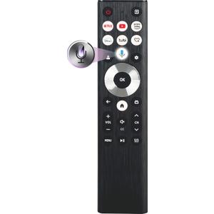 Replacement Smart Remote for Hisense TV Remote Control, Voice, Mic, Bluetooth, Univeral for Hisense Google U6, U7, U8, A7 Series MiniLED ULED 4K UHD Smart TV, Android TVs