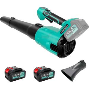 Leaf Blower Cordless- Battery Operated Leaf Blower, Lightweight and Portable Compact Leaf Blower with 2 X 4.0 Batteries & Charger for Lawn Care